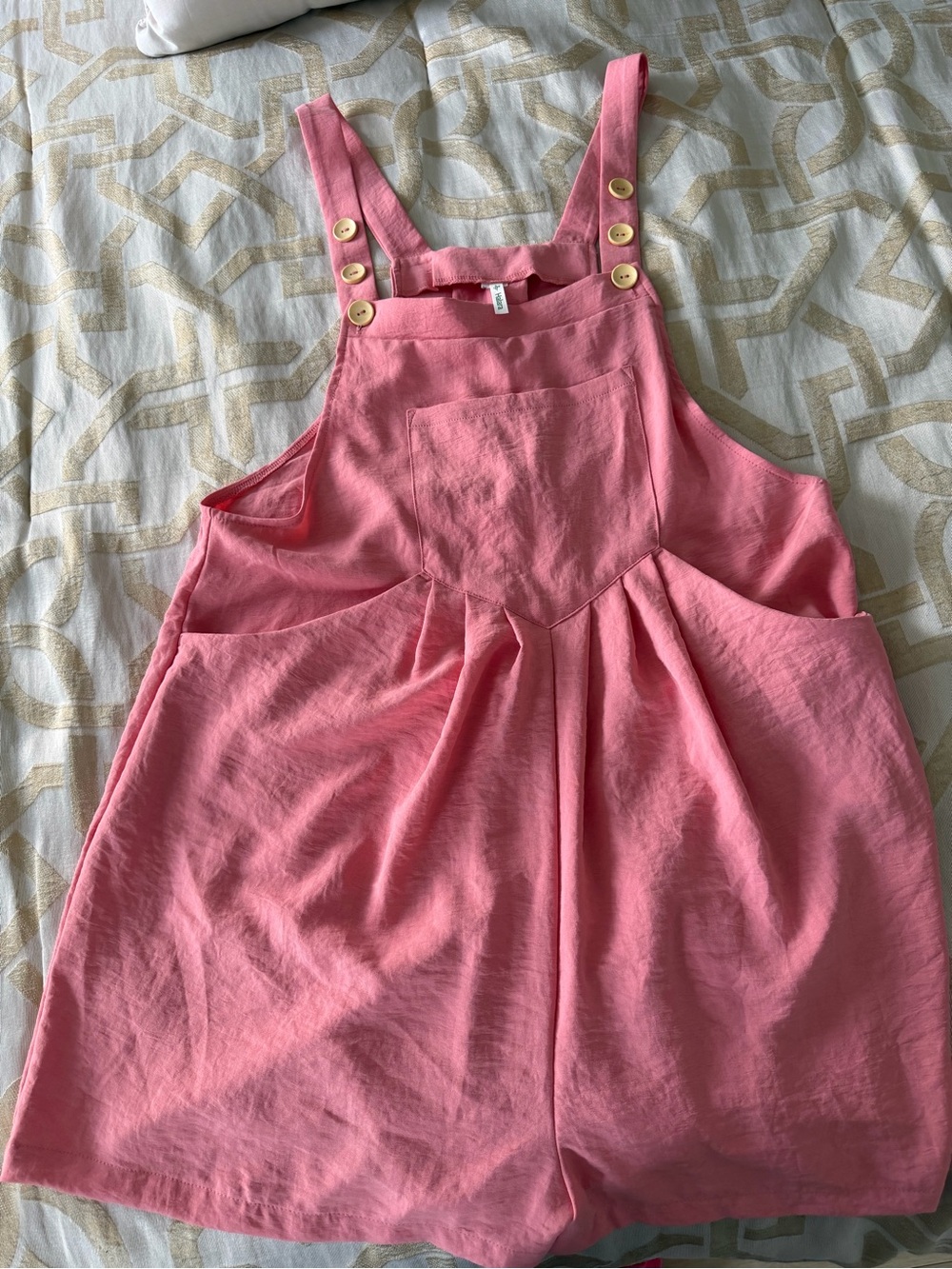 Pink Overall Shorts
